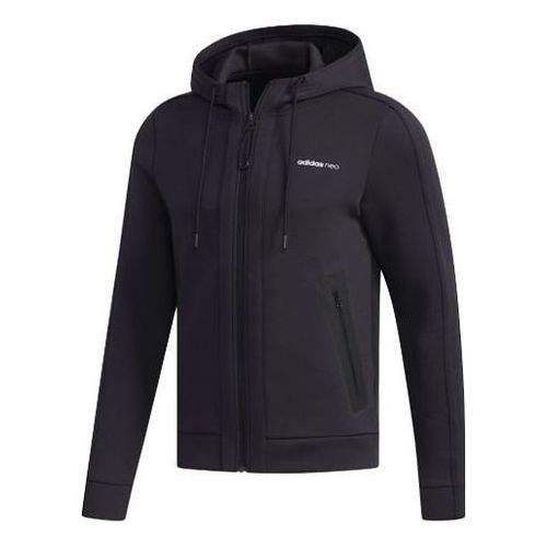 Neo Casual Sports Hooded Jacket Black