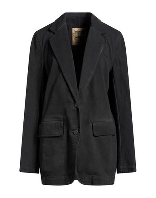 Woman Blazer Charcoal Size M Cotton