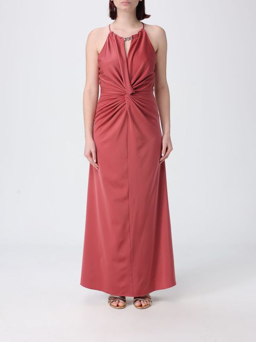 Dress Woman color Mahogany
