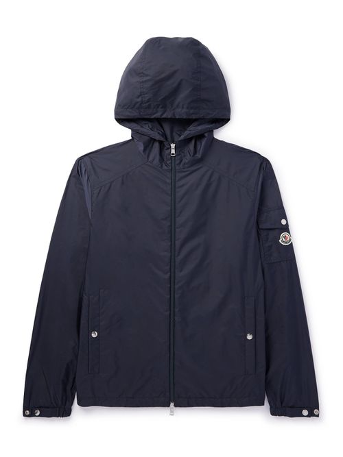 Etiache Logo-Appliqued Shell Hooded Jacket - Men - Blue - 5