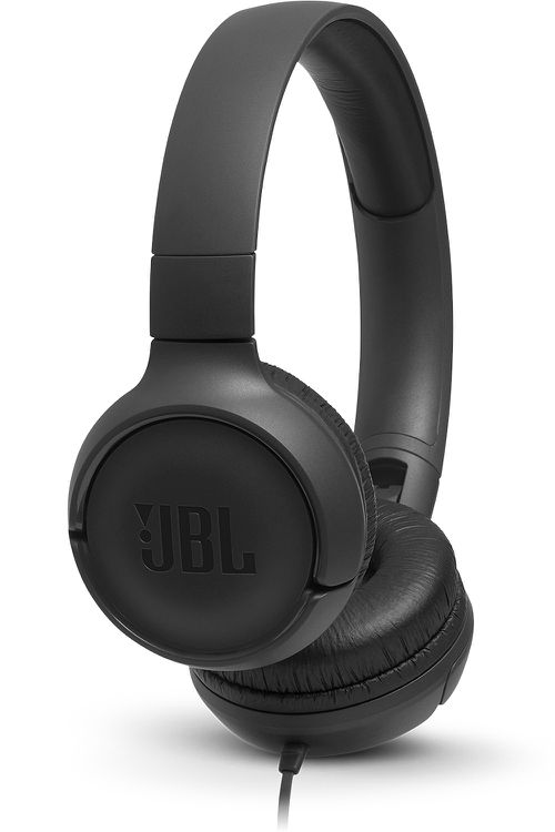 JBL TUNE 500 Black Wired On-Ear Headphones