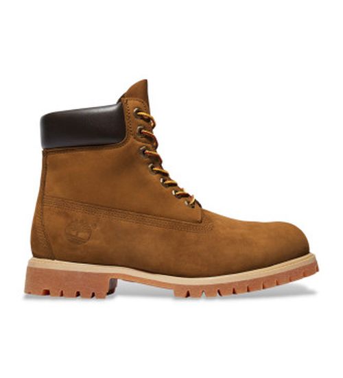 Timberland for man. TB172066EBL1 6 Inch Premium Waterproof Leather Booties Brown (39 W), Flat, Laces, Casual