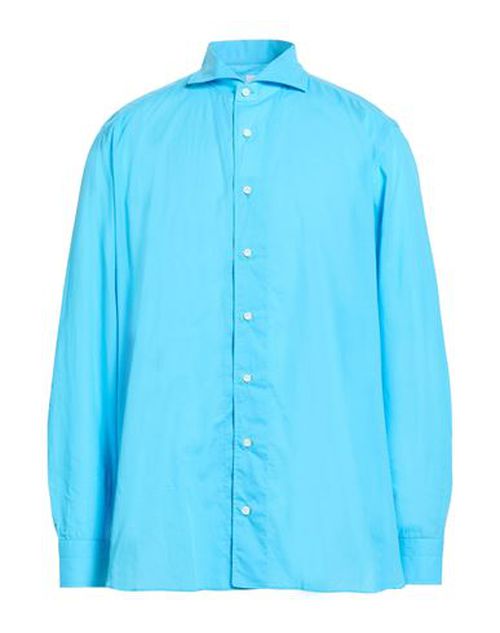 Man Shirt Turquoise Size 17 ¾ Cotton