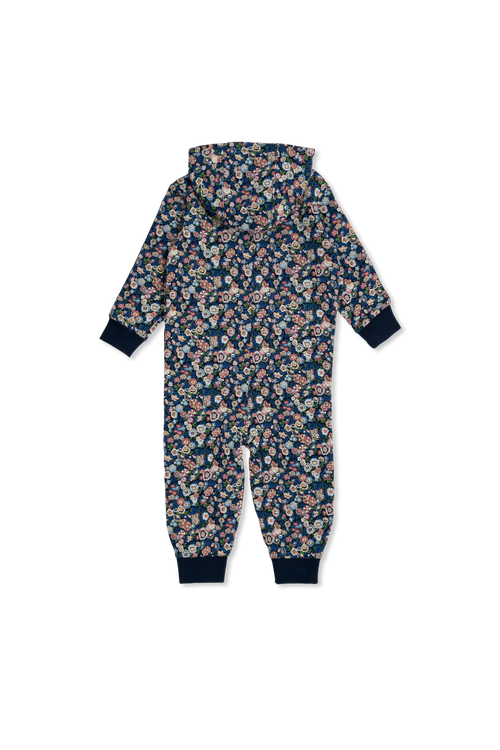Baby Romper With Floral Motif, Unisex, Multicolour