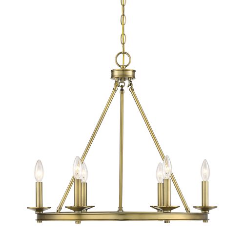 Savoy House Middleton 6-Light Chandelier in Warm Bras