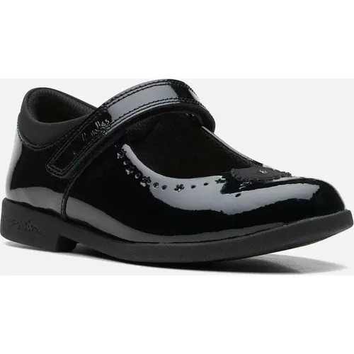 Clarks Magic Step Bar Kid black patent