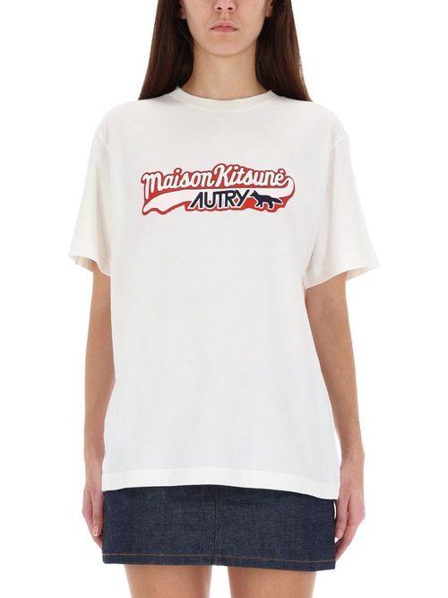 Autry X Maison Kitsuné Autry X Maison Kitsuné Logo T-Shirt