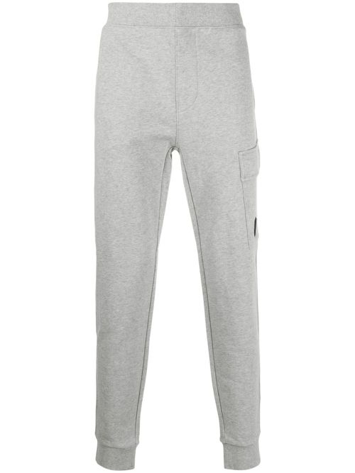 Logo-patch cotton track pants - Grey