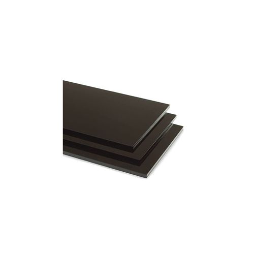 5mm Perspex Black Cast Gloss Acrylic Plastic Sheet Panel with Finished Polished Edges A4 (210x297mm)