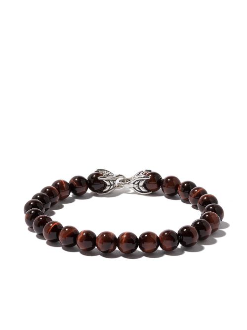 Sterling silver Spiritual Beads tiger eye bracelet - SSBRE