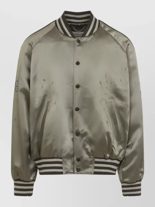 Golden Goose - raglan sleeve bomber jacket ribbed cuffs he