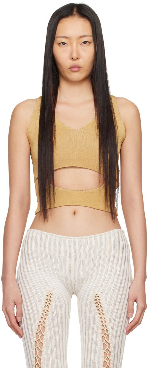 Isa Boulder Tan Razor Tank Top