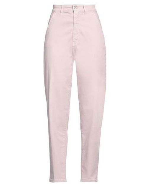 Woman Pants Light pink Size 24 Cotton, Elastane