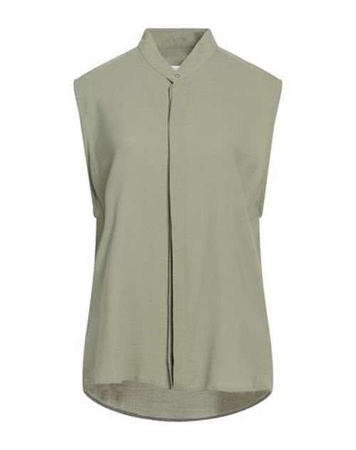 Woman Shirt Military green Size L Virgin Wool, Viscose