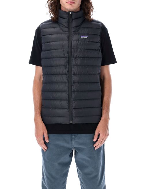 Down Sweater Quilted Puffer Vest with Recycled Nylon