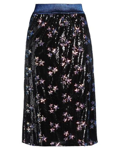 Woman Midi skirt Black Size 4 Polyester