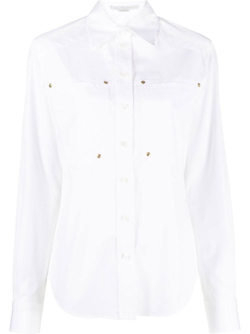 Patch-pocket workwear shirt - White