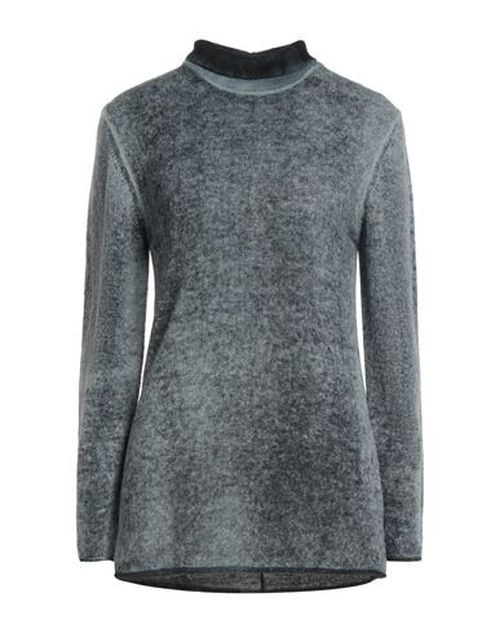 Woman Turtleneck Charcoal Size 10 Baby alpaca wool, Recycled polyamide, Polyamide