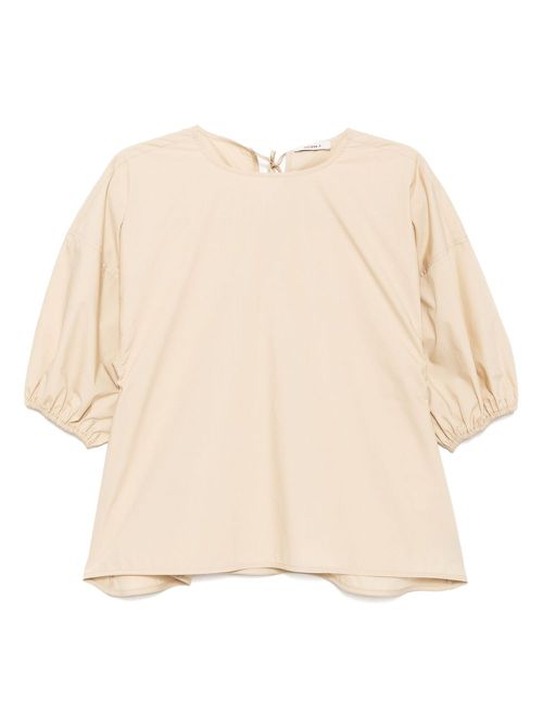 Goen.J balloon-sleeve top - Neutrals