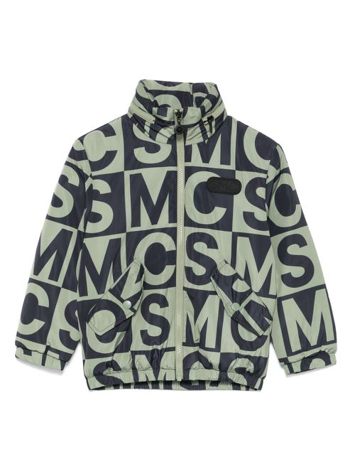 Logo-print jacket - Black