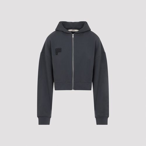 Womens Cropped Zip Up Hoodie