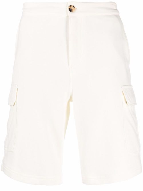 Knee-length tailored shorts - Neutrals