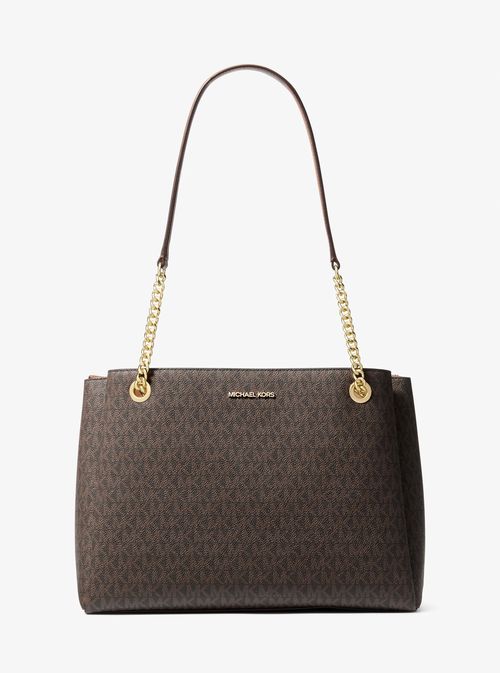 Soho Medium Signature Logo Tote Bag in Brown - One Size