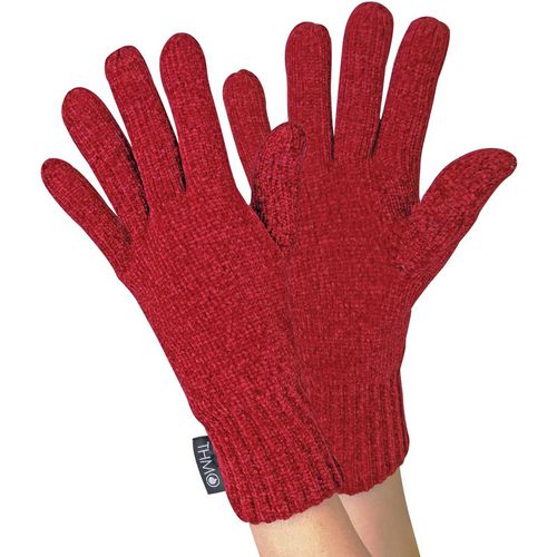THMO - Womens Outdoor Thermal Winter Chenille 3M Thinsulate Gloves - Red - One Size