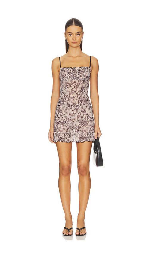 Only Hearts x REVOLVE Fleur Mini Dress in Light Grey. - L also in M