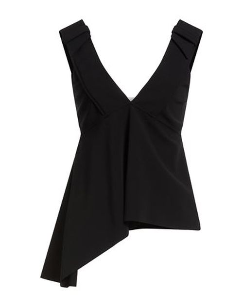 Woman Top Black Size 2 Viscose, Polyamide, Elastane