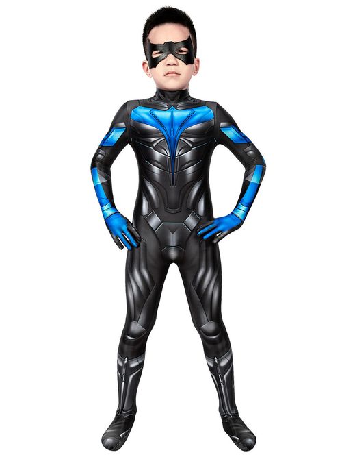Titans Nightwing Kid Cosplay Suit