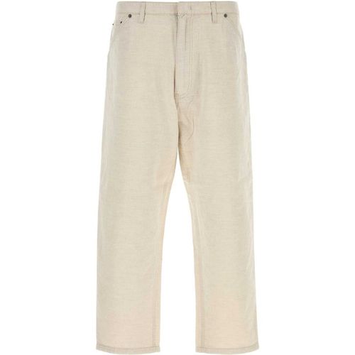 Prada Melange Ivory Chambray Pant