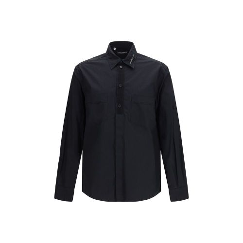 Cotton Dress Shirt — Black