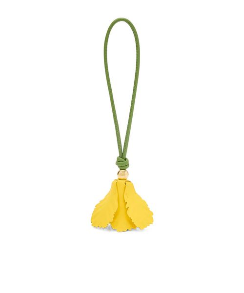 Tulip charm in classic calfskin