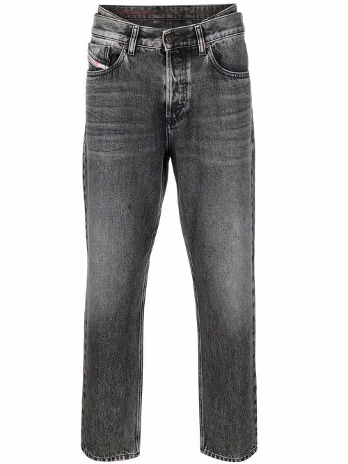 D-Fining tapered-leg jeans - Grey