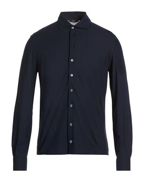 Man Shirt Midnight blue Size 36 Cotton
