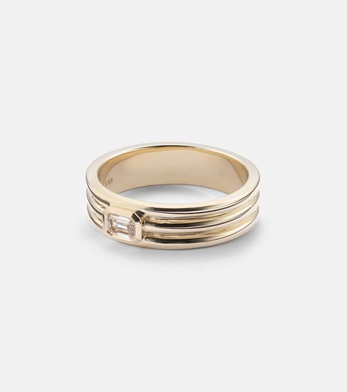 Stone and Strand 14kt gold ring with diamond
