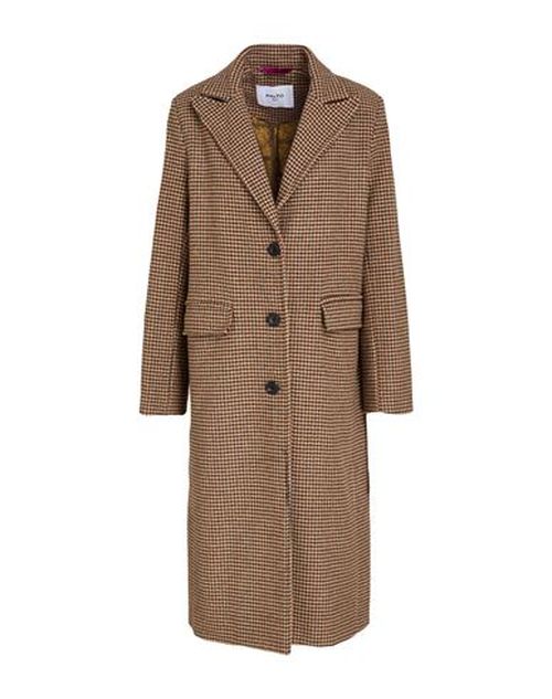 Paltò Woman Coat Camel Size M Synthetic fibers, Wool, Cotton, Silk