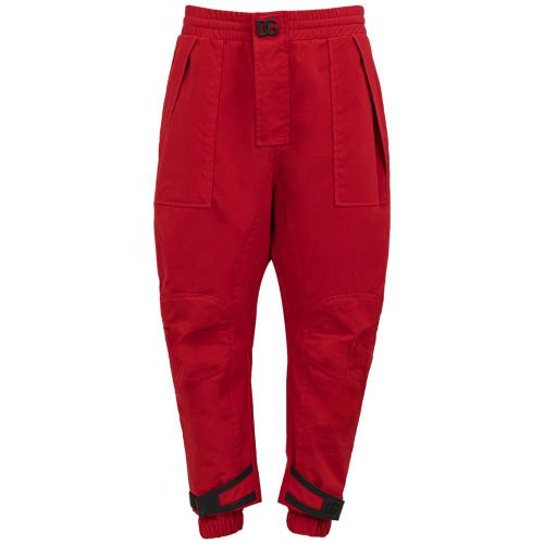 Polyamide Cargo Pants — Red