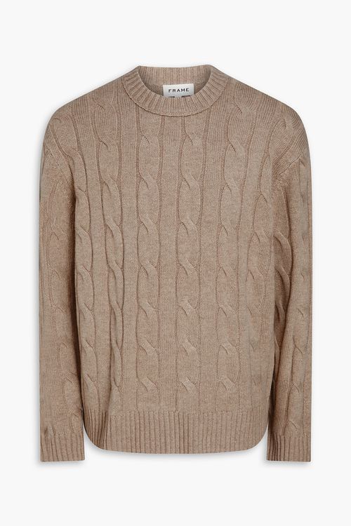 Cable-knit cashmere sweater