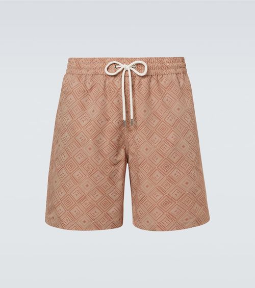 Santos printed swim trunks