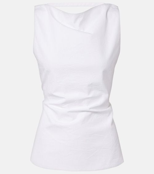 Róhe Draped cotton-blend top
