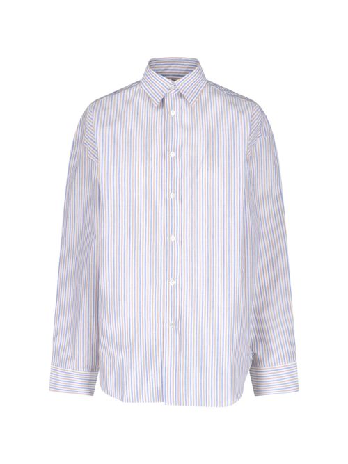 Finely Tailored Linen-Cotton Shirt for Women