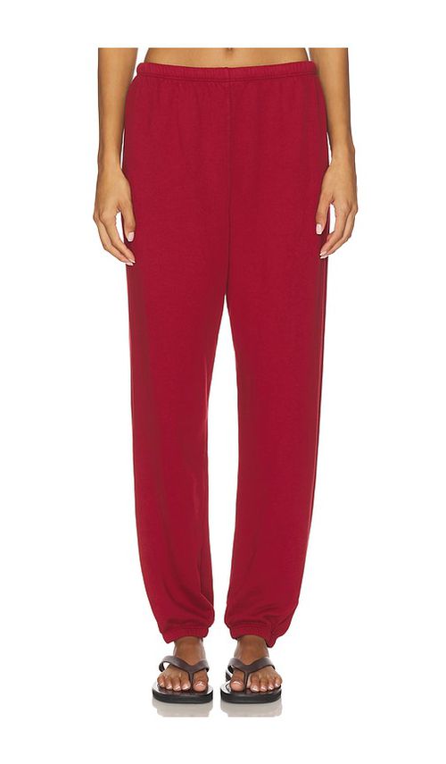 Perfectwhitetee Johnny Easy Sweatpant in Red. XL. Also in XS, S