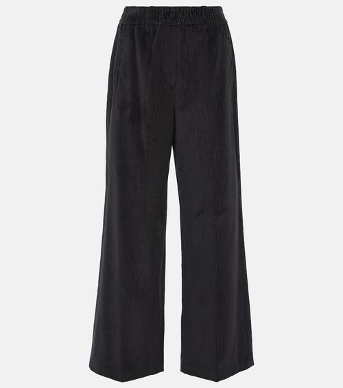 Corduroy wide-leg pants