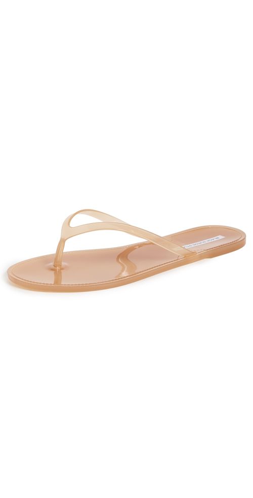 Crystal Jelly Flip Flops Terracotta