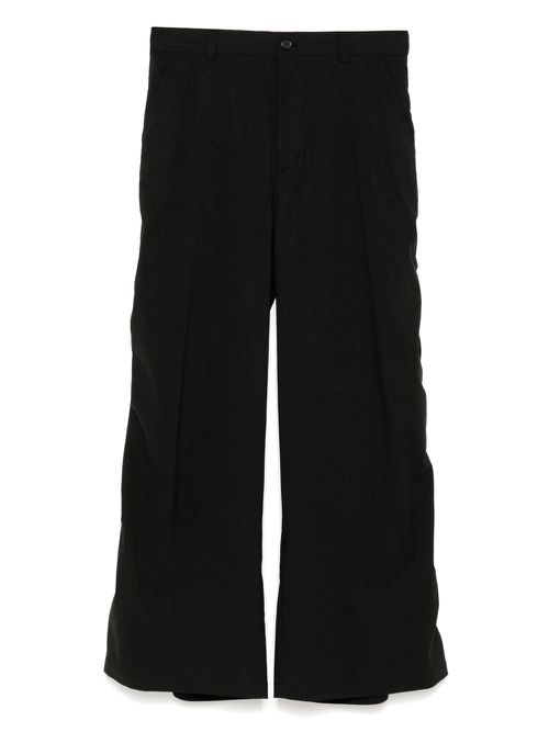 SONGZIO shirring flare pants - Black
