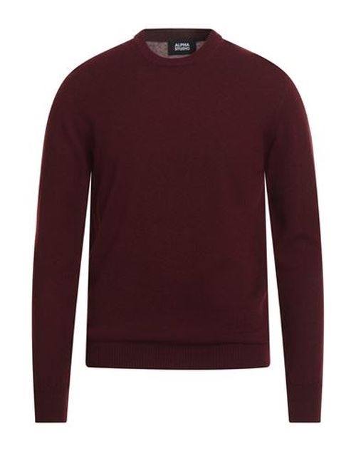Man Sweater Burgundy Size 42 Wool