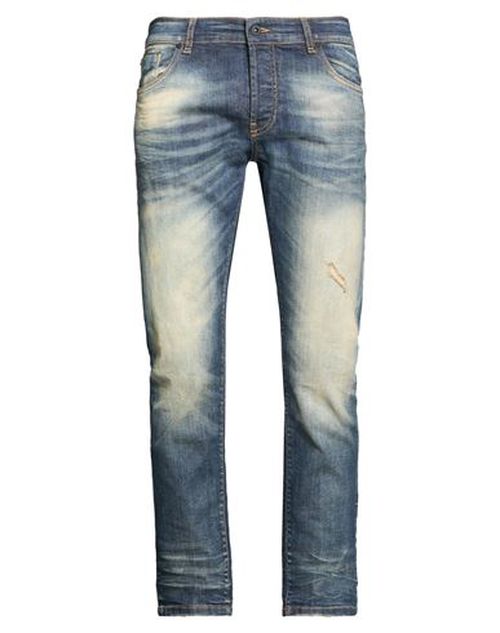 Man Jeans Blue Size 33 Cotton, Elastane