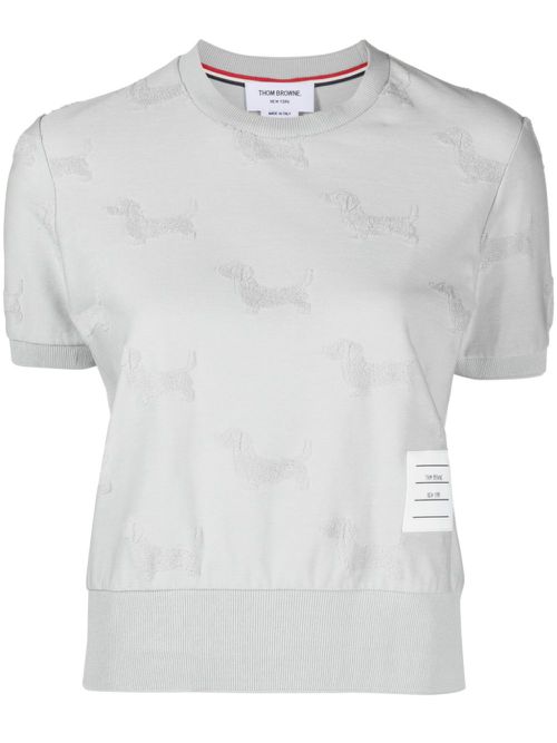 Hector jacquard-terry T-shirt - Grey